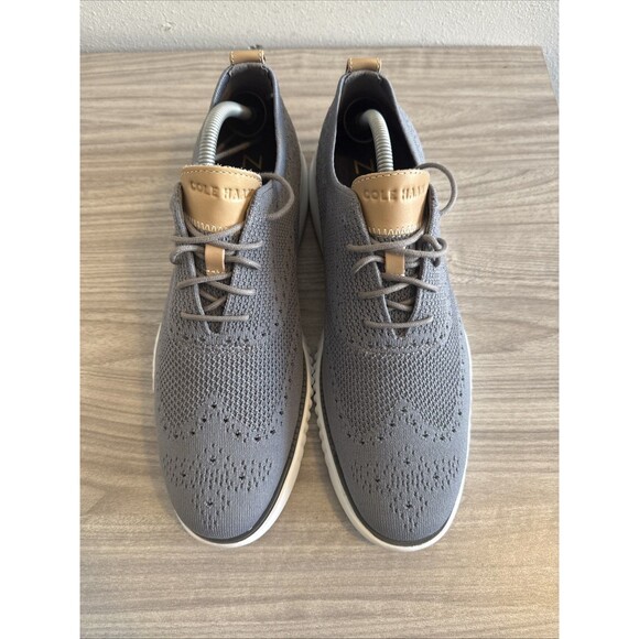 Cole Haan Mens Zerogrand Stitchlite Wingtip Oxford Shoes Gray C27947 Size 10.5 M - Picture 4 of 11